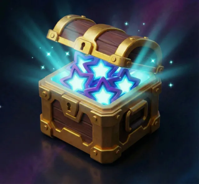 A chest spilling TimeStars