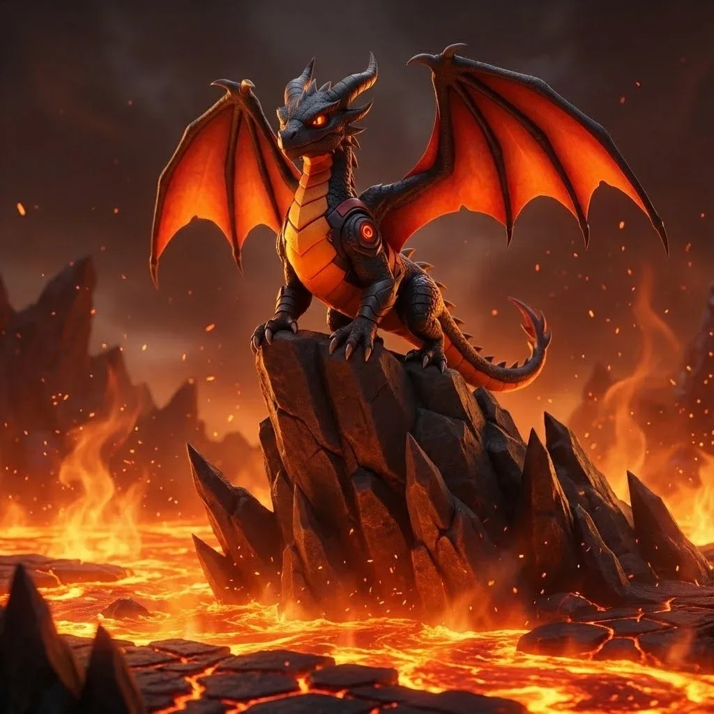 Lavadrake, Mythical